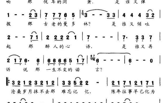 我要的从前（王胜利词曲） - 乐谱