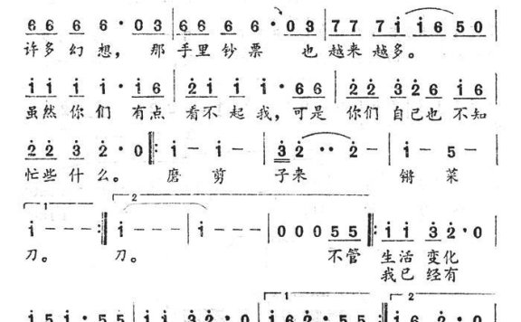 磨刀老头(刘欢词曲) - 乐谱