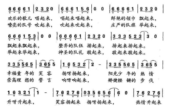 我们的队会（杨瑞庆曲 乐音词） - 乐谱