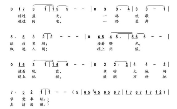 吹吧 和平的风（顾彤曲 薛锡祥词） - 乐谱