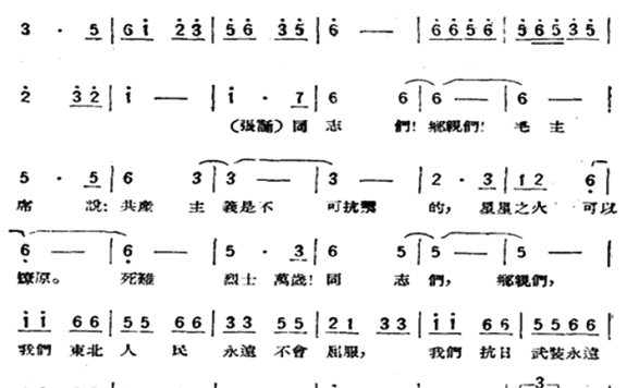 尾声大合唱（歌剧《星星之火》选曲） - 乐谱