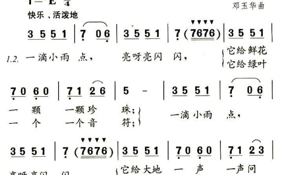 水晶般的心（邓玉华曲 陈镒康词） - 乐谱