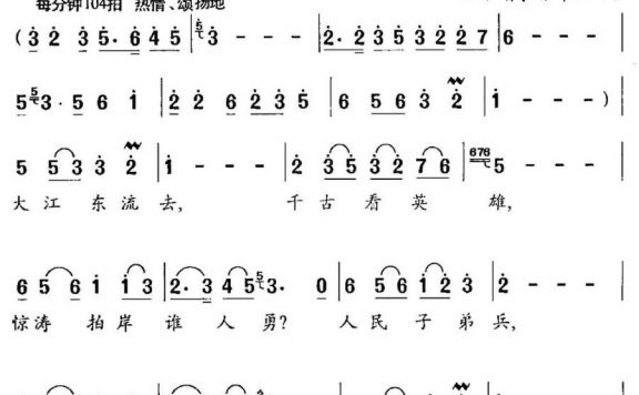 你就是英雄（赵大鸣词 王祖皆、张卓娅曲） - 乐谱