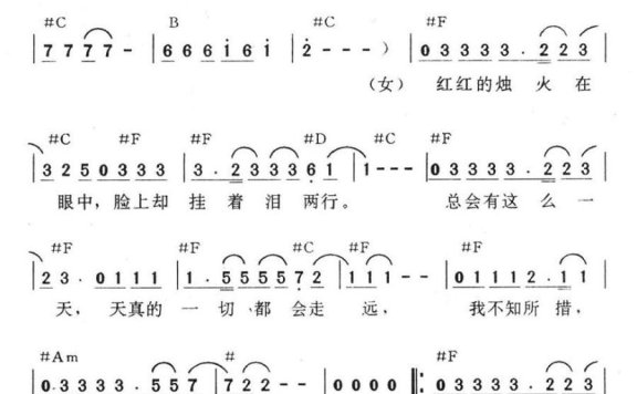 出嫁(张清芳、优客李林演唱) - 乐谱