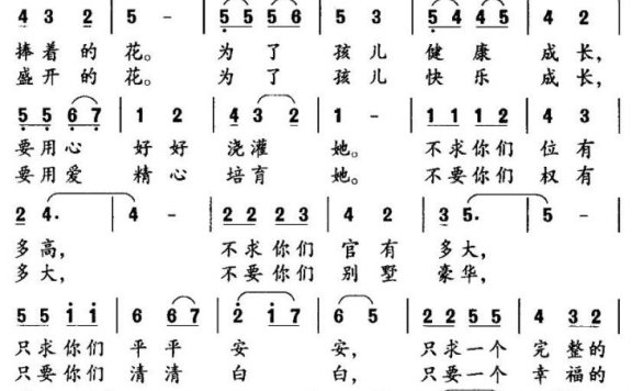 只要一个幸福的家（杨科词曲） - 乐谱