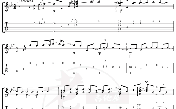 双门洞/惠化洞(《请回答1988》主题曲真情版 独奏谱) - 乐谱