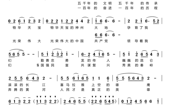 江山就是人民（白洲生曲 王鹏词） - 乐谱