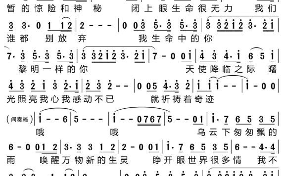 万里挑一(电视剧《关于唐医生的一切》片头曲) - 乐谱