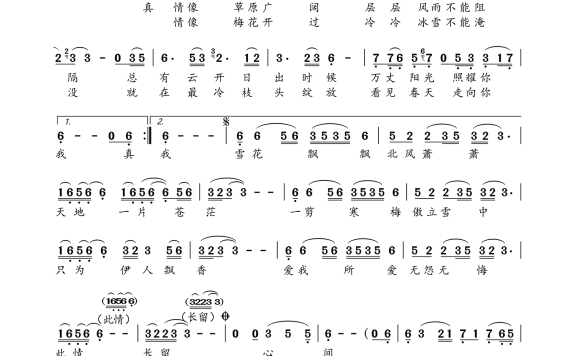一剪梅（费玉清演唱 试听） - 乐谱