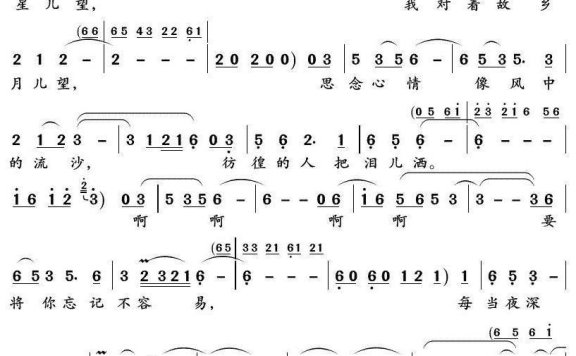 风飞沙（林翠苹演唱 女声独唱） - 乐谱