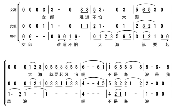 海韵（梦之旅组合演唱） - 乐谱