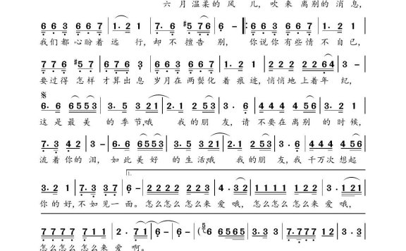 千万次想起你(海来阿木演唱) - 乐谱