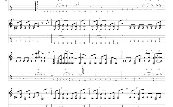 凄美地(郭顶演唱 指弹独奏风格版) - 乐谱