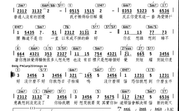 你给我听好乐谱-陈奕迅