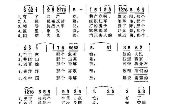 歌手-歌唱毛主席