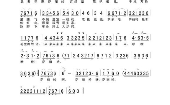 歌手-萨丽哈最听毛主席的话