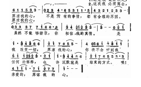 文章-原谅我的心