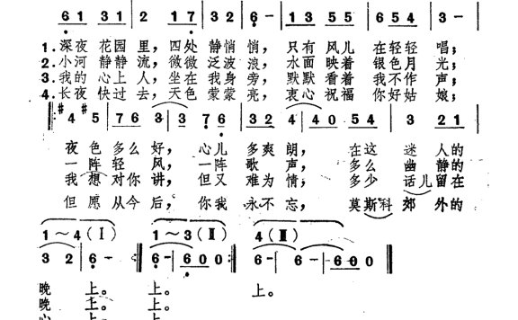 王静-在莫斯科郊外的晚上
