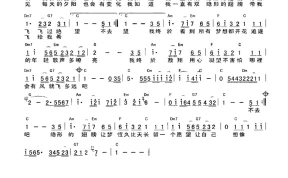 张韶涵-隐形的翅膀