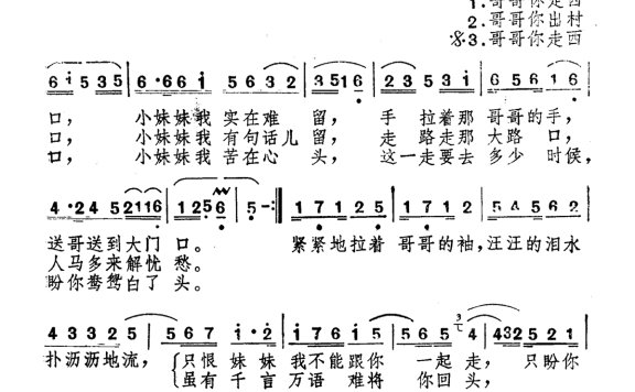 胡月-走西口