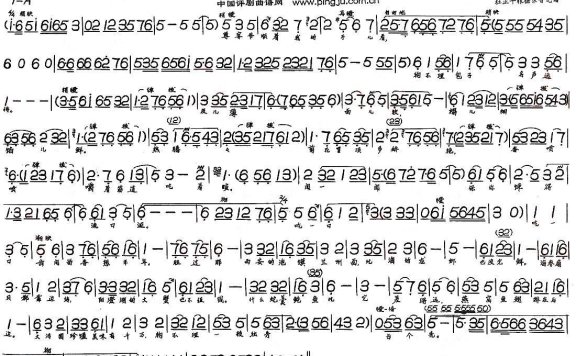 《狗不理传奇》选段：尊客爷顺着我的手儿看 - 乐谱