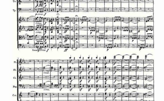 路德维西·冯·贝多芬《C小调第五交响曲 Op.67第一乐章》 - 乐谱