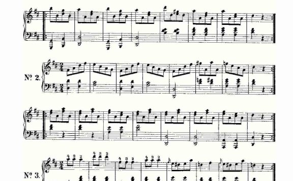 弗朗兹·舒柏特《3 Ecossaises D.529》 - 乐谱