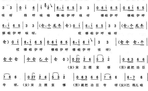 《刘金定探病》唱段：反救驾（二） - 乐谱