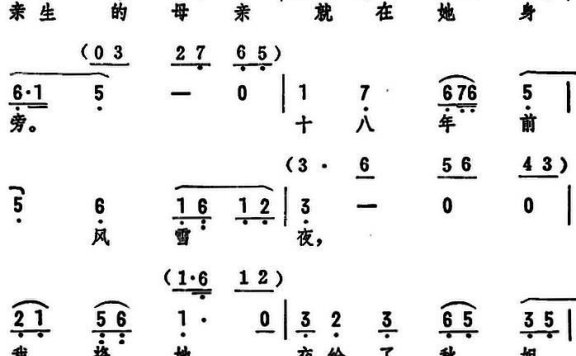 《友谊之歌》选段：小芳她一声声把母亲夸奖 - 乐谱