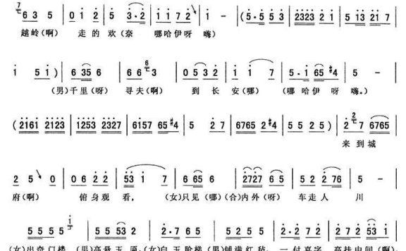 《闹洞房》唱段：仿河南梆子 - 乐谱