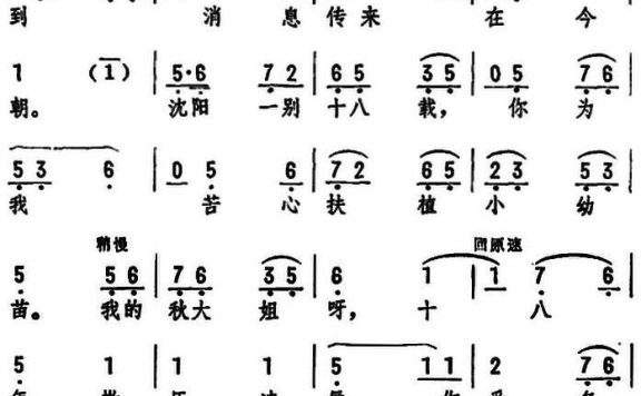 《友谊之歌》选段:我们母女能团聚是你的功劳 - 乐谱