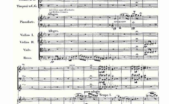 C小调幻想曲“幻想合奏”第二乐章 - 乐谱