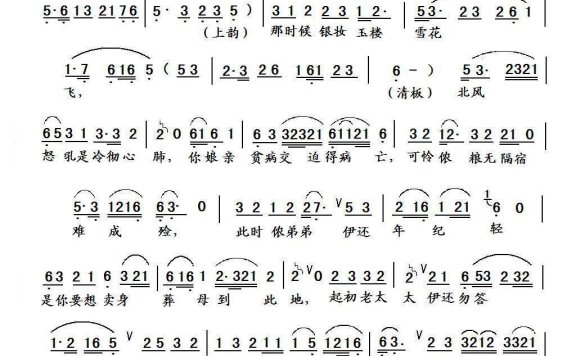 半把剪刀（曹锦堂 金娥对唱）[甬剧] - 乐谱