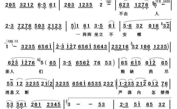[淮海戏]我定能战胜顽敌度难关（《沙家浜》选段） - 乐谱