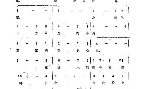 歌手-小雨中的回忆