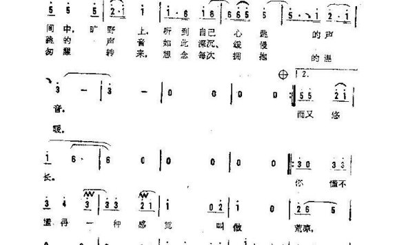 歌手-爱的感觉 荒凉