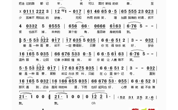 歌手-需要(《小娘惹》插曲)