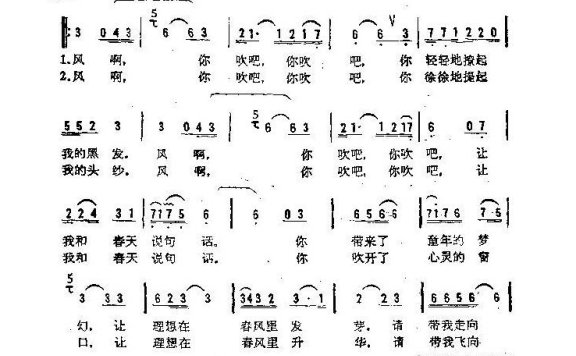 歌手-风啊你吹吧