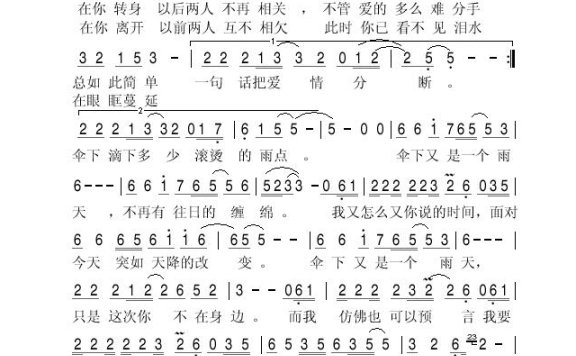 碧娜-伞下又是一个雨天