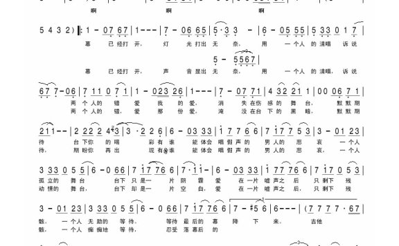 罗中旭-唱假声的男人