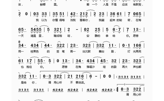 陈奕迅-不要说话