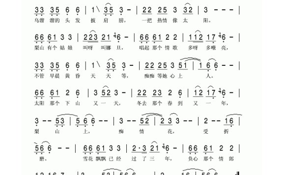 高胜美-梨山痴情花