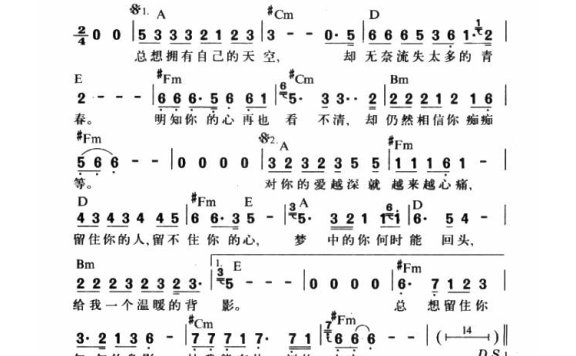 黄格选-对你的爱越深就越来越心痛
