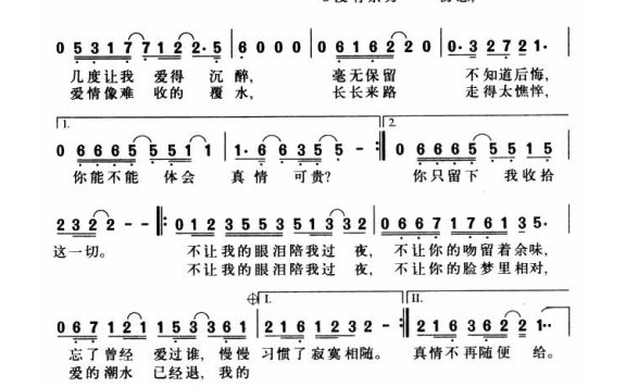 齐秦-不让我的眼泪陪我过夜