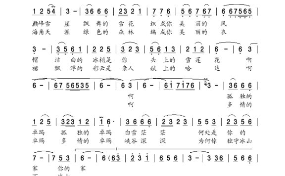 桑娜-雪山上的卓玛