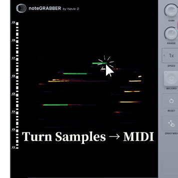 音频转MIDI工具 Navie D noteGRABBER v1.0.0