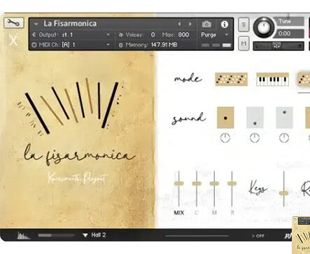 意大利手工手风琴音源 XPERIMENTA Audio La Fisarmonica