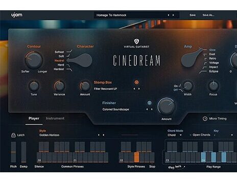 虚拟电影氛围吉他音源 uJAM Virtual Guitarist CINEDREAM v1.0.0