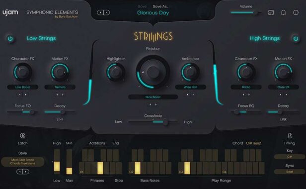 电影弦乐合奏音源 uJAM Symphonic Elements STRIIIINGS v1.2.2