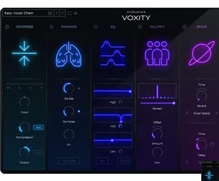 人声综合混音插件 Cymatics VOXITY Vocal Mixing Plugin v1.0.0